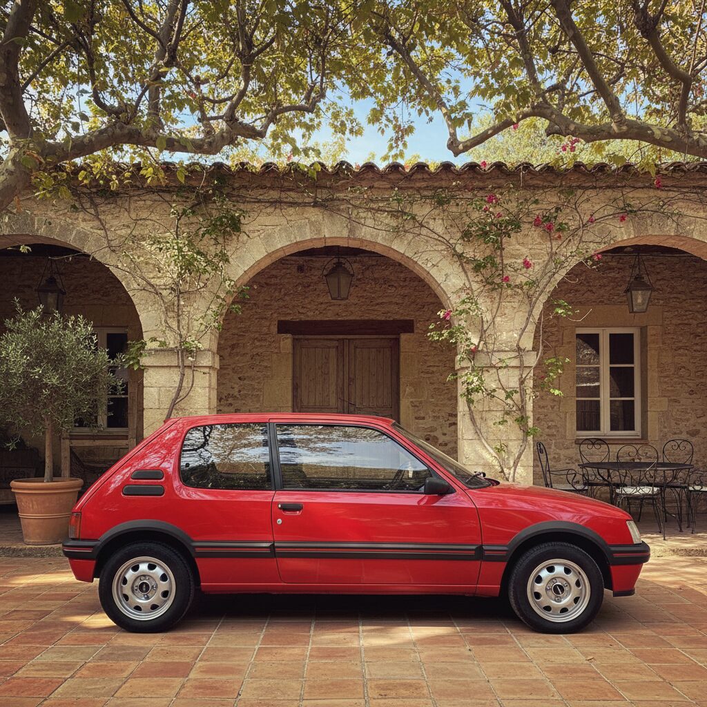 Alpine A110 Berlinette bleue stationnée dans un garage de collectionneur bien éclairé