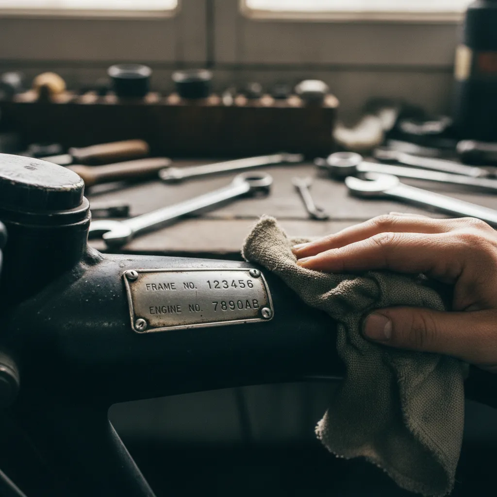 Le numéro de cadre doit être parfaitement lisible pour le dossier FFVE