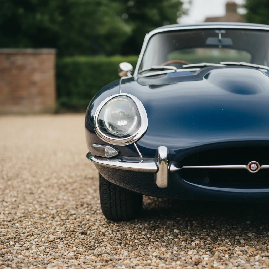 Détail de la proue d'une Type E Série 1 avec ses phares carénés caractéristiques