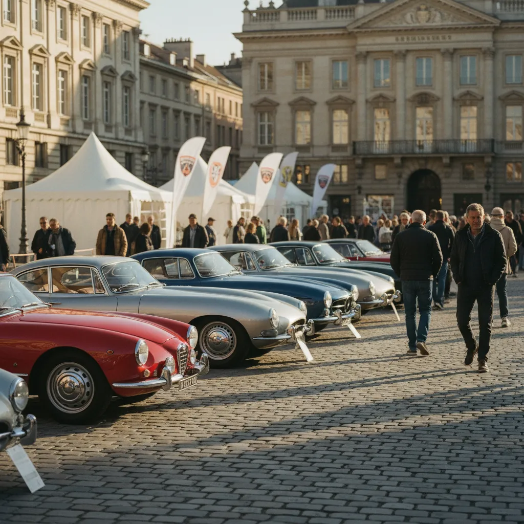 Le village exposants de la JNVE réunit professionnels et passionnés autour des véhicules anciens