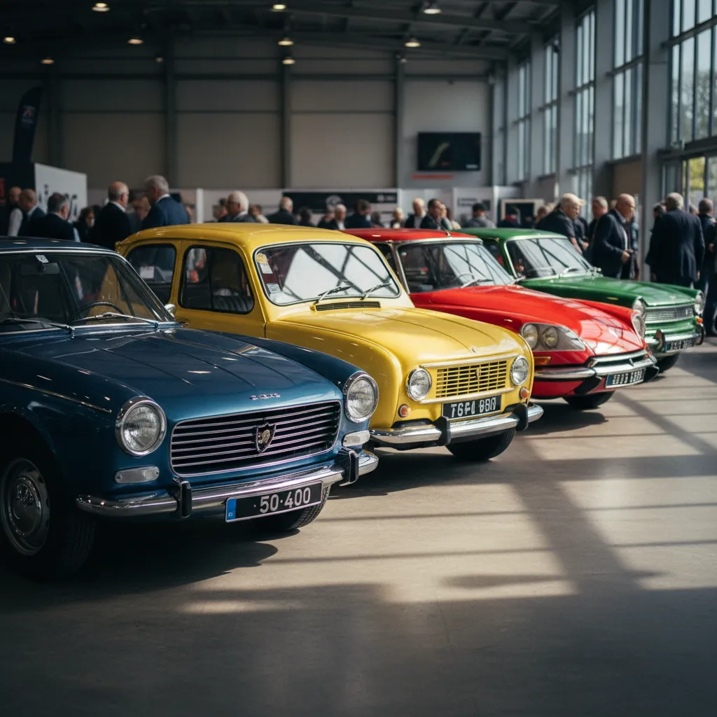 Véhicules de collection français exposés au Salon Auto Moto Rétro de Rouen