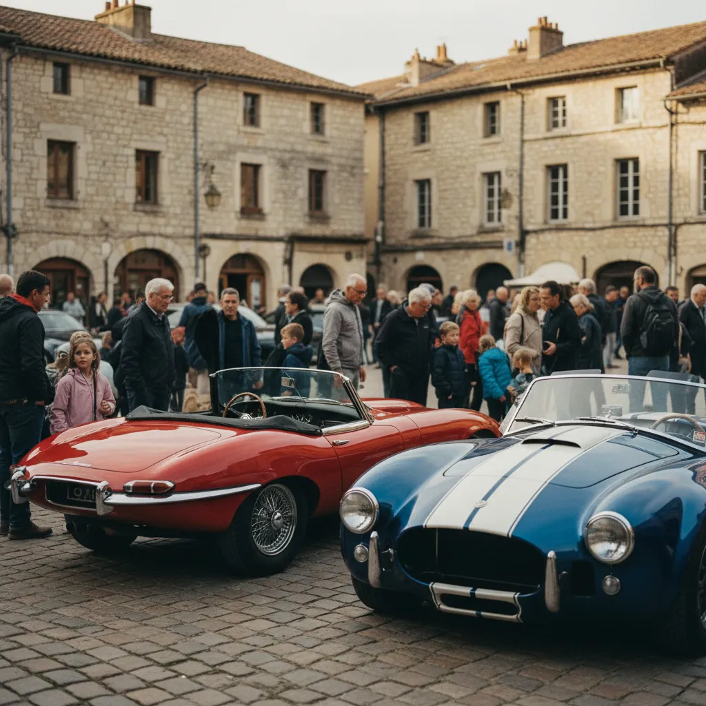 Le parc fermé de Cahors permet aux spectateurs d'approcher les voitures au plus près