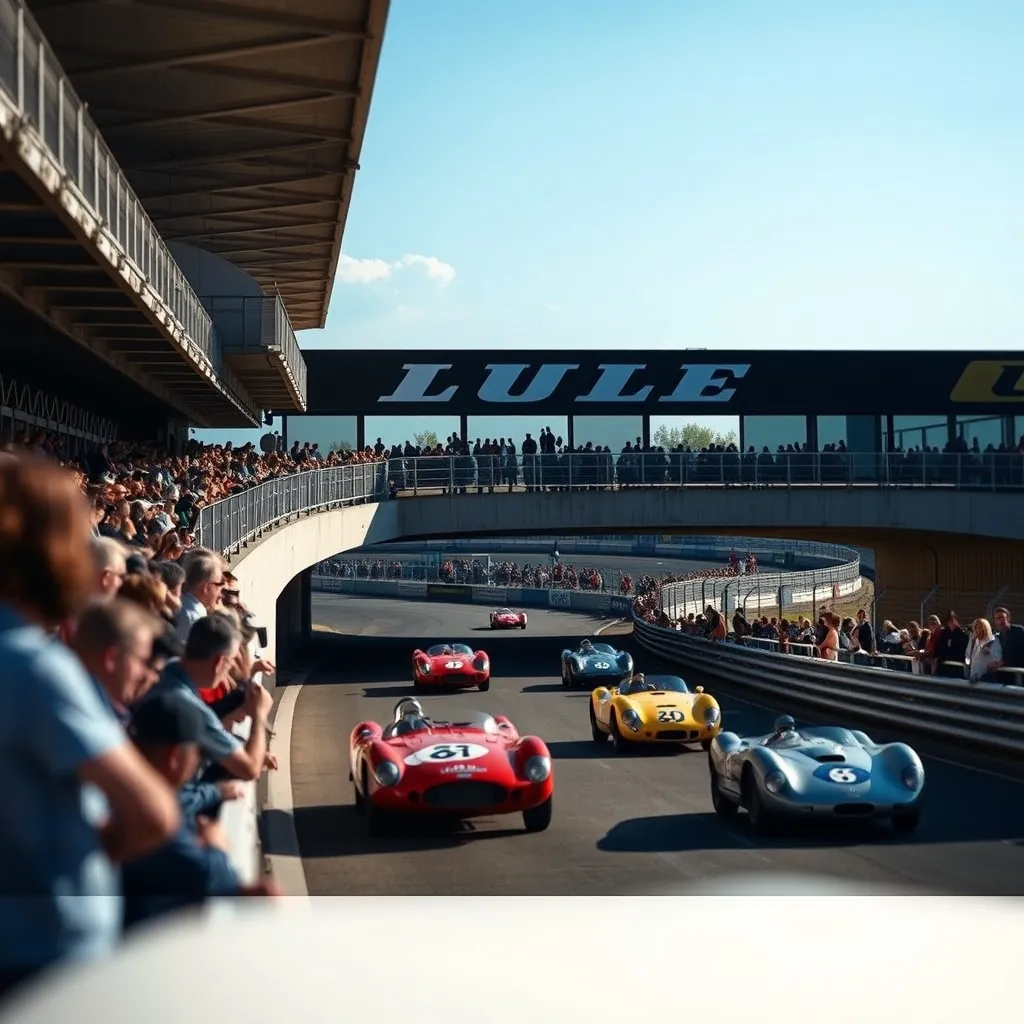 La passerelle Dunlop, point de repère mythique du circuit manceau
