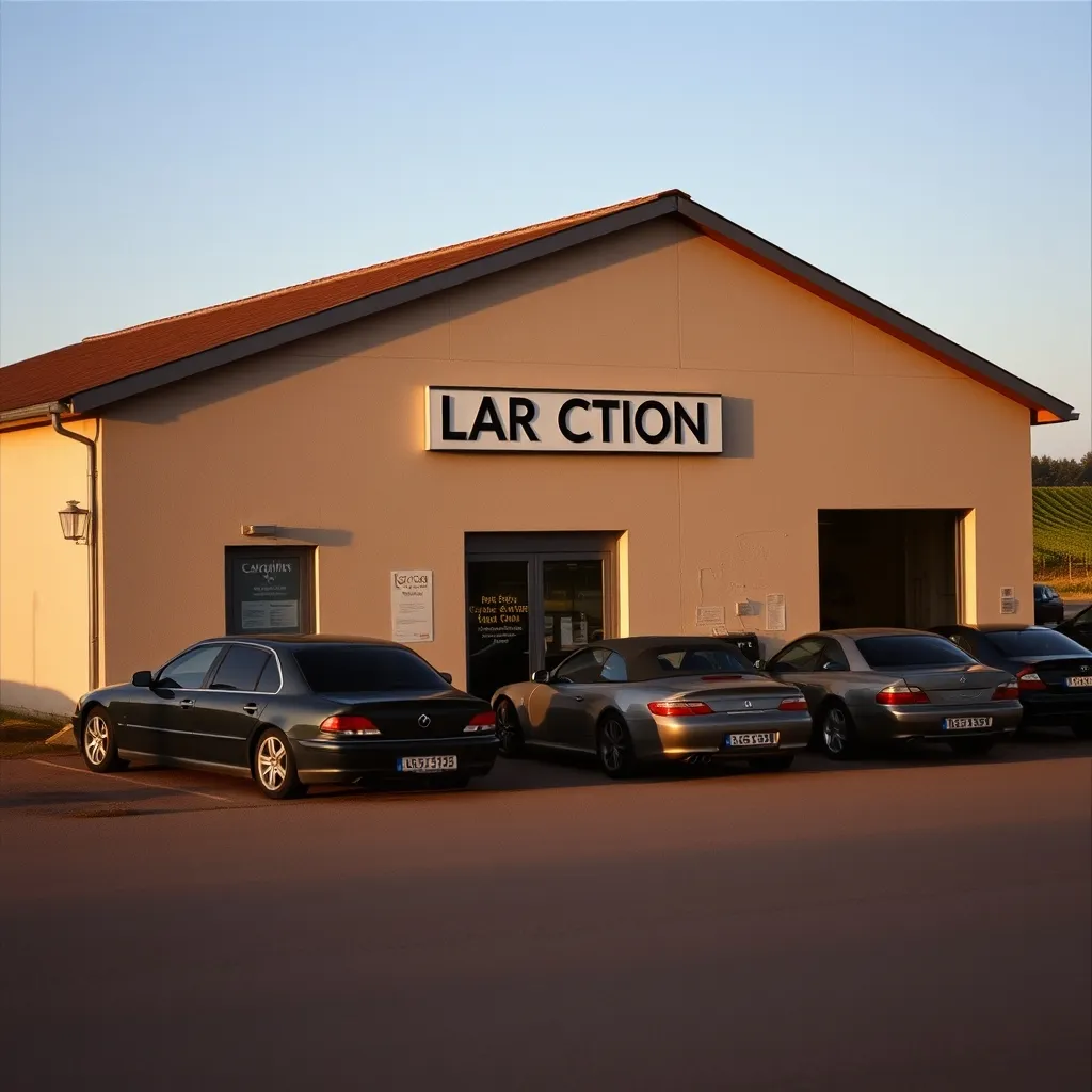 Salle de ventes aux enchères automobiles dans la région bordelaise