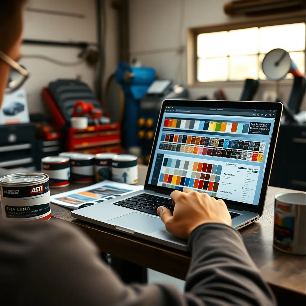 Commander sa peinture automobile en ligne permet de comparer les prix et d'appliquer des codes promo facilement