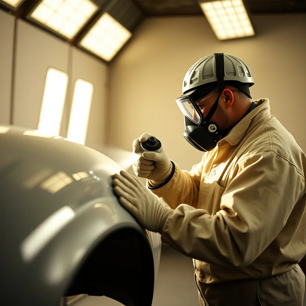 L'application de la peinture au pistolet exige un environnement propre et une technique maîtrisée