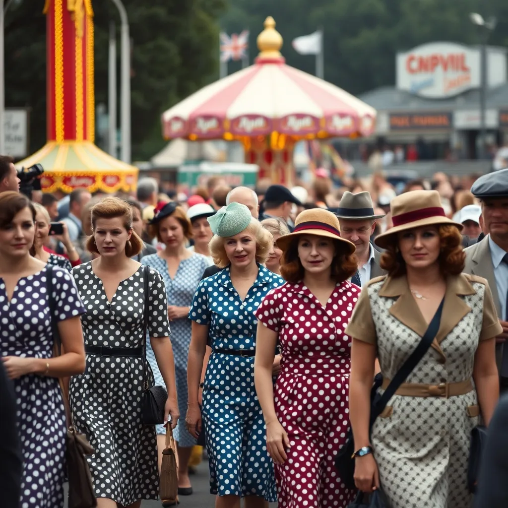 Les spectateurs en tenue d'époque participent pleinement à l'immersion historique du Revival