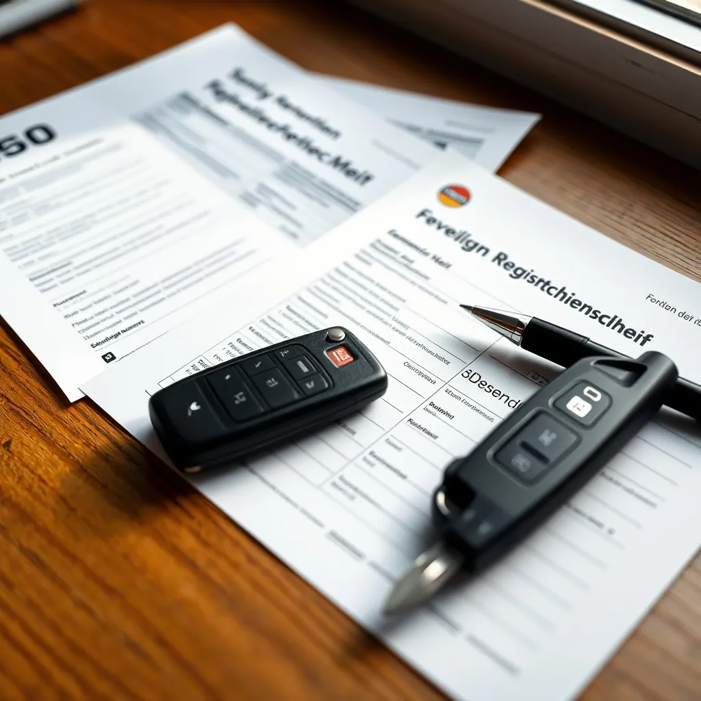 Les documents allemands Fahrzeugbrief et Fahrzeugschein sont indispensables pour constituer le dossier