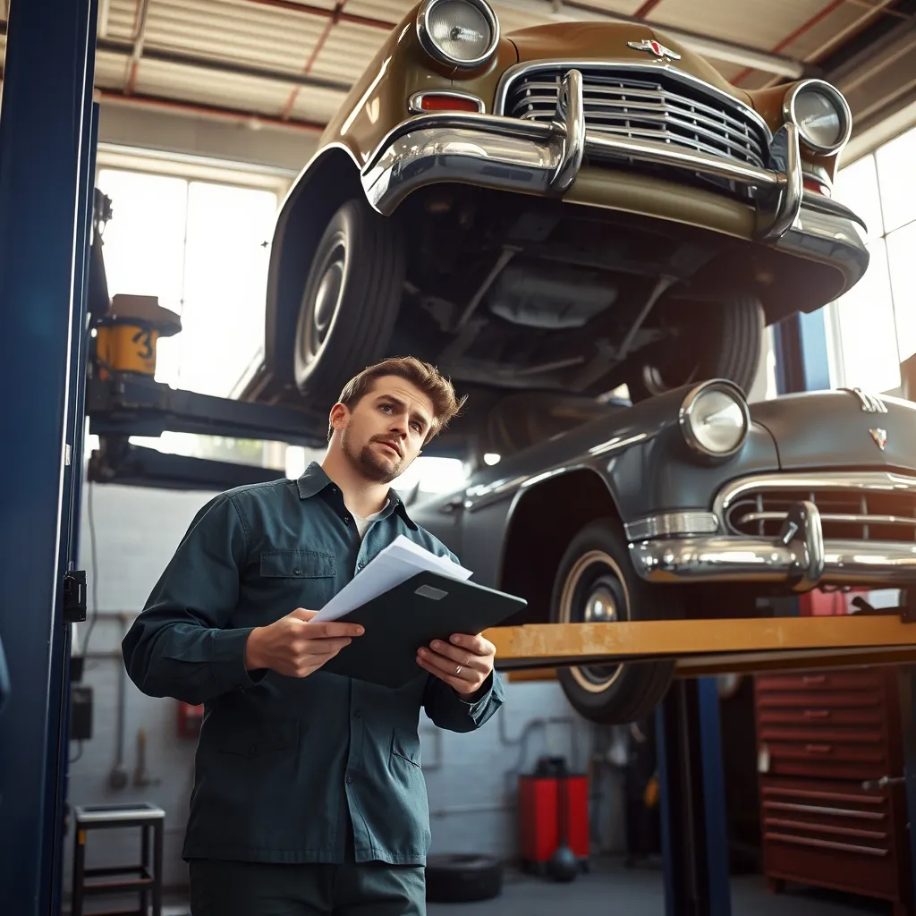 Inspection technique approfondie d'un véhicule américain avant validation de l'importation