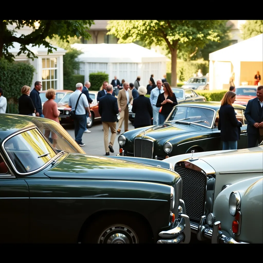 Les visiteurs profitent de l'atmosphère unique du London Concours entre passionnés