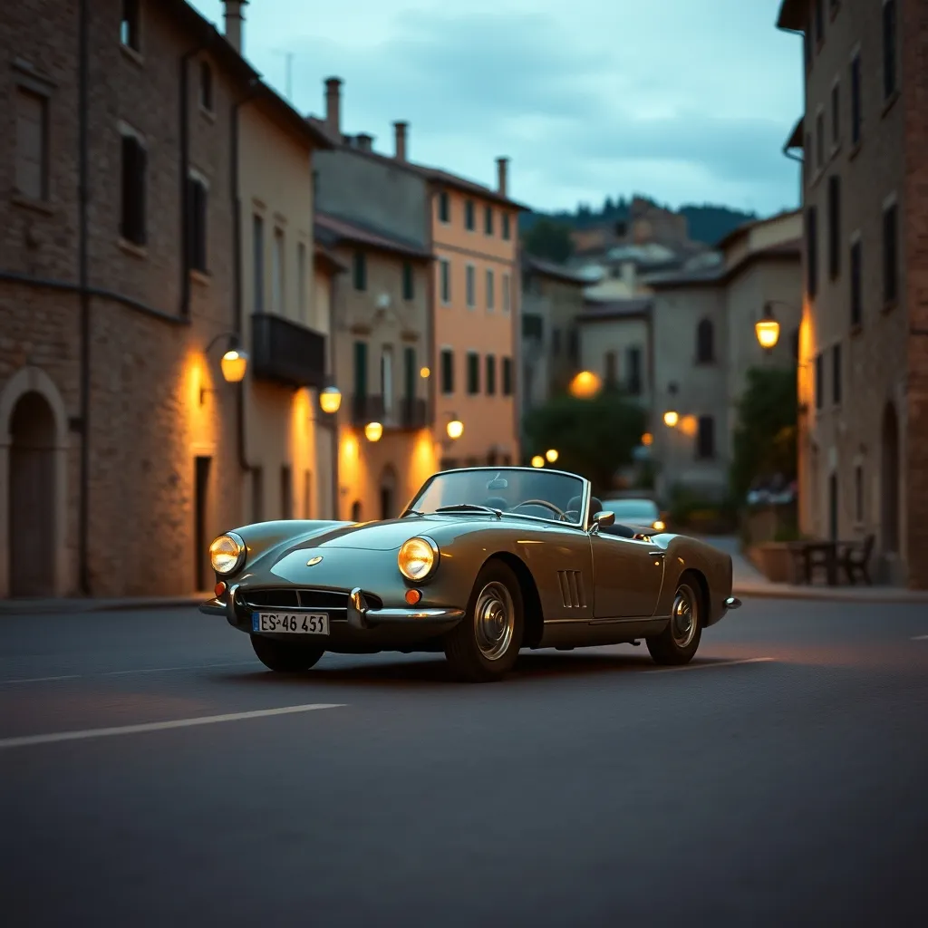 La traversée des villages médiévaux italiens au crépuscule, l'un des moments magiques de la Mille Miglia