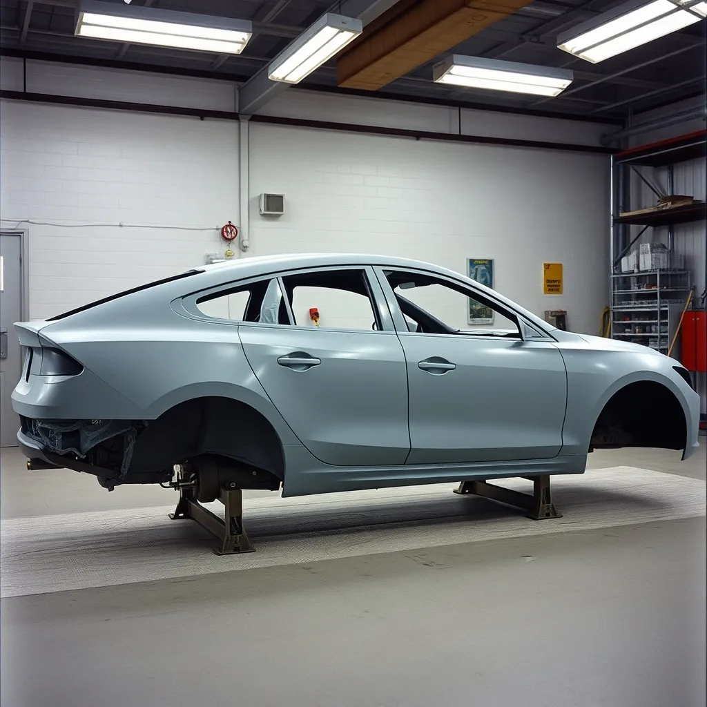 Carrosserie entièrement apprêtée et prête à recevoir la couche de base colorée