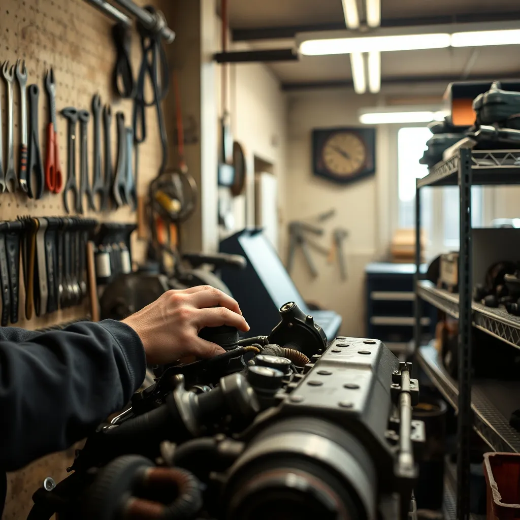 L'entretien d'un véhicule ancien dans un atelier spécialisé près de Lyon