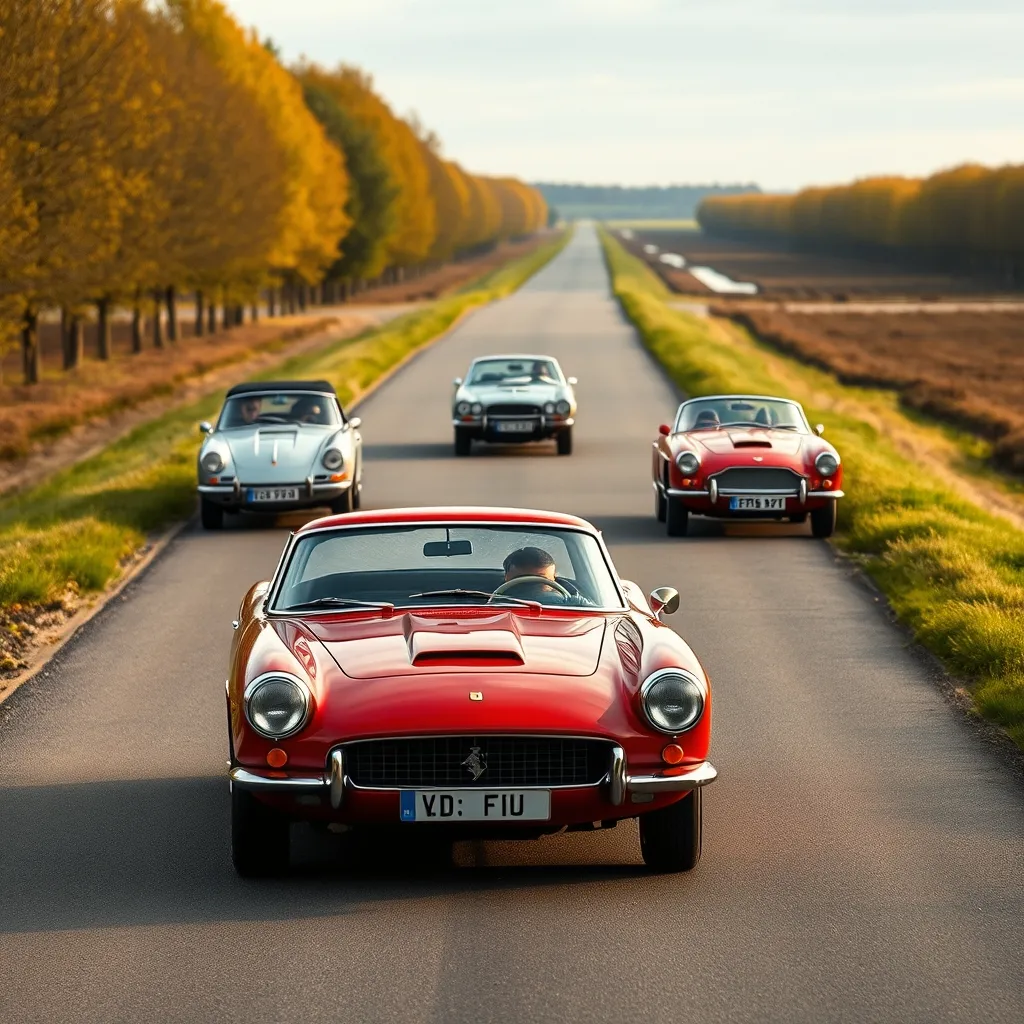 Le parcours du rallye traverse les polders flamands aux couleurs d'automne