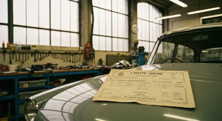 Carte grise voiture de collection : coût et procédure