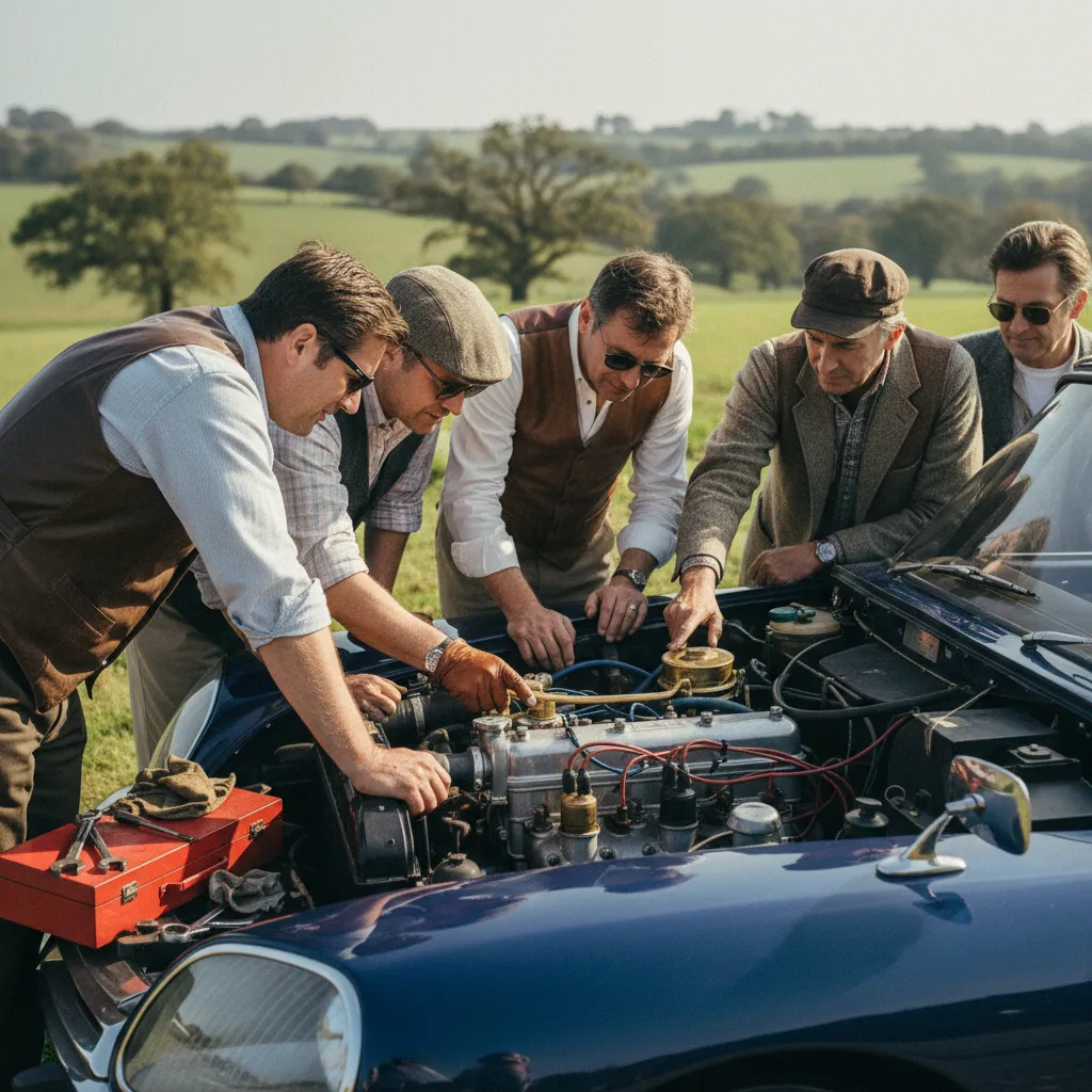 Les échanges techniques entre passionnés sont l'un des grands atouts des concentrations