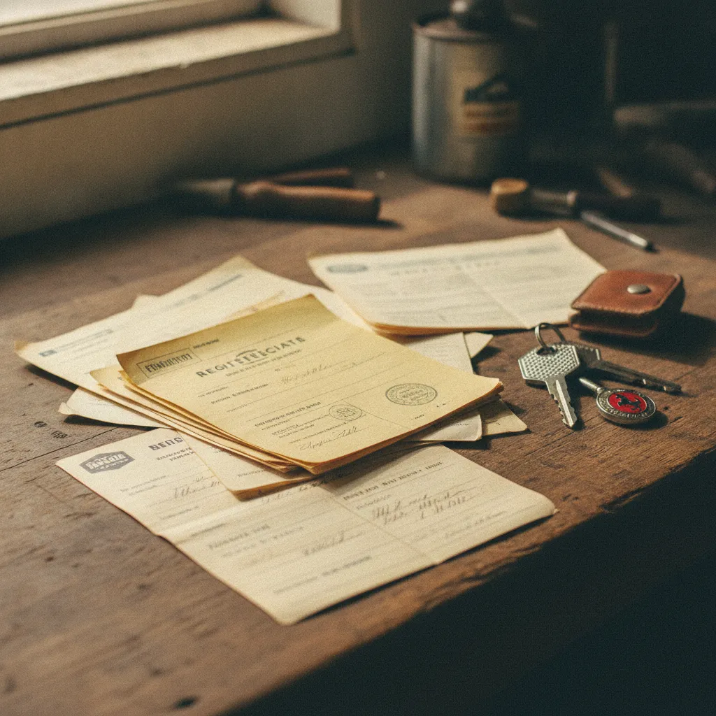 Un historique documenté avec factures et carte grise en règle est le signe d'un véhicule de collection bien suivi