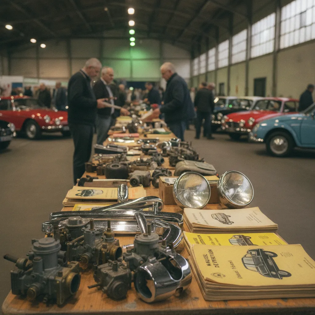 La bourse d'échange regorge de pièces détachées rares pour tous types de véhicules anciens