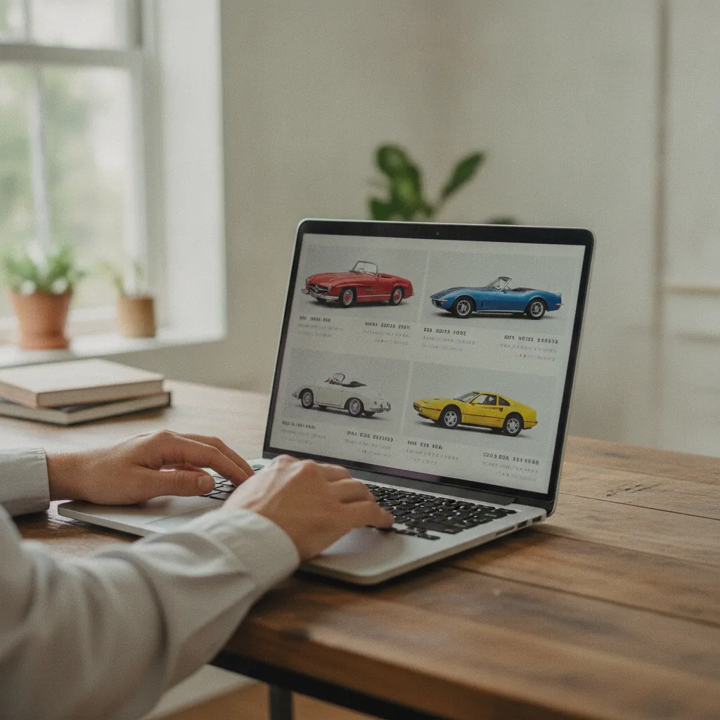 Recherche d'annonces de cabriolets anciens sur un site de petites annonces en ligne