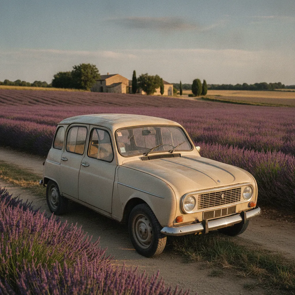 La Renault 4, voiture populaire par excellence lancée en 1961