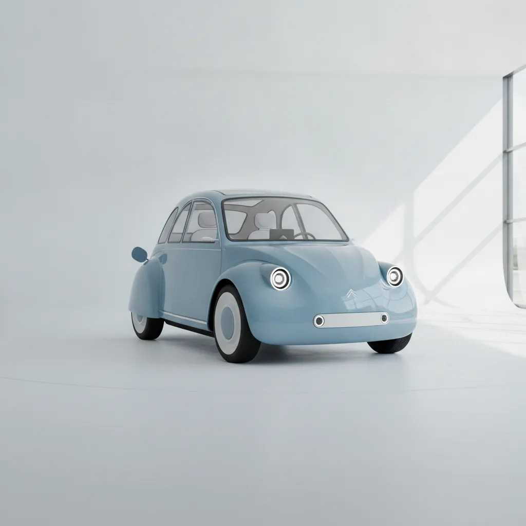 La nouvelle 2CV électrique 2026 pourrait reprendre les lignes emblématiques de l'originale