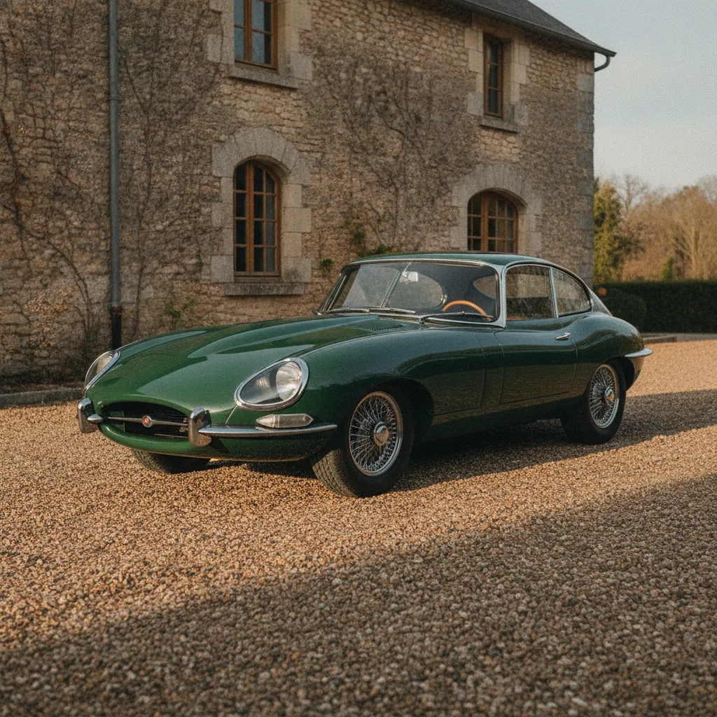 Jaguar Type E Series 1 coupé, considérée comme la voiture anglaise la plus mythique