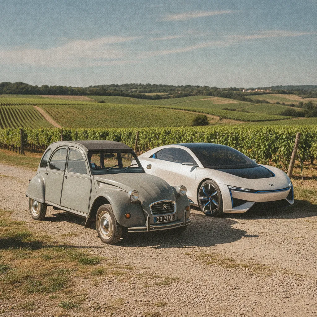L'ancienne 2CV face à sa descendante moderne : deux époques, une même philosophie d'accessibilité
