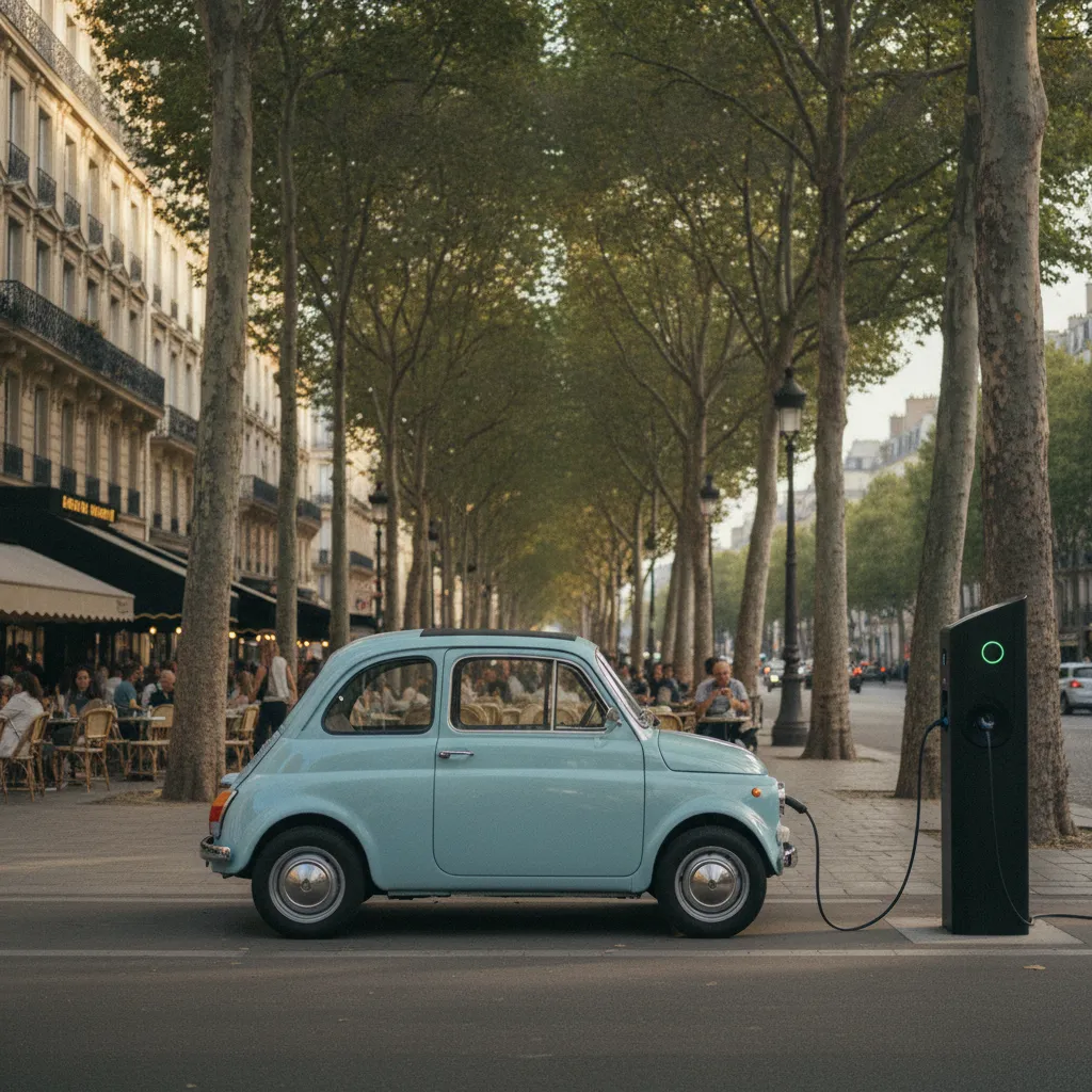 La recharge de la nouvelle 2CV électrique s'intègre facilement dans le quotidien urbain
