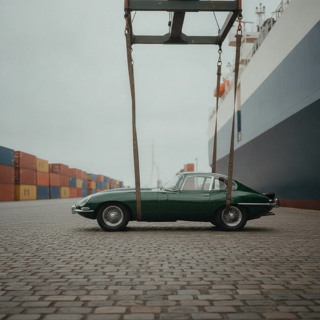 Réception d'un véhicule de collection importé par transport maritime