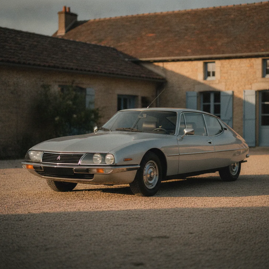 La Citroën SM et sa ligne fuselée caractéristique aux six optiques avant