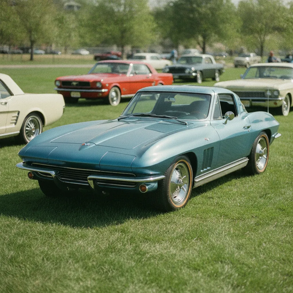 La Corvette C2 Stingray 1963 et sa lunette arrière divisée reconnaissable entre mille