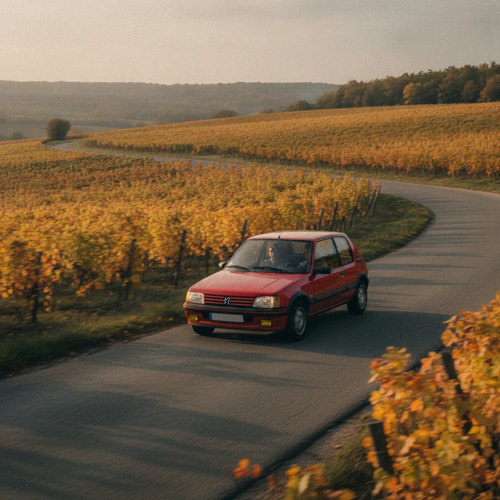 La Peugeot 205 GTI sur les routes du Val de Loire, un plaisir de conduite intemporel