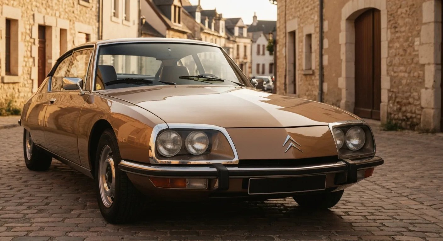 La Citroën SM et sa proue aérodynamique unique aux phares carénés sous vitre