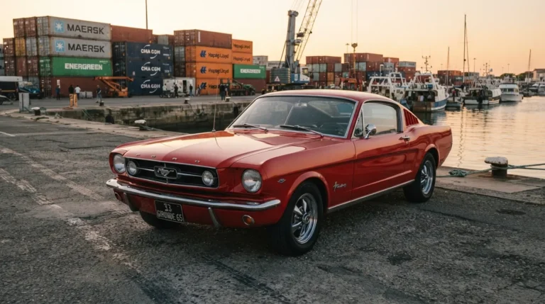 Importer une Mustang des années 60 : douane, homologation et coût total