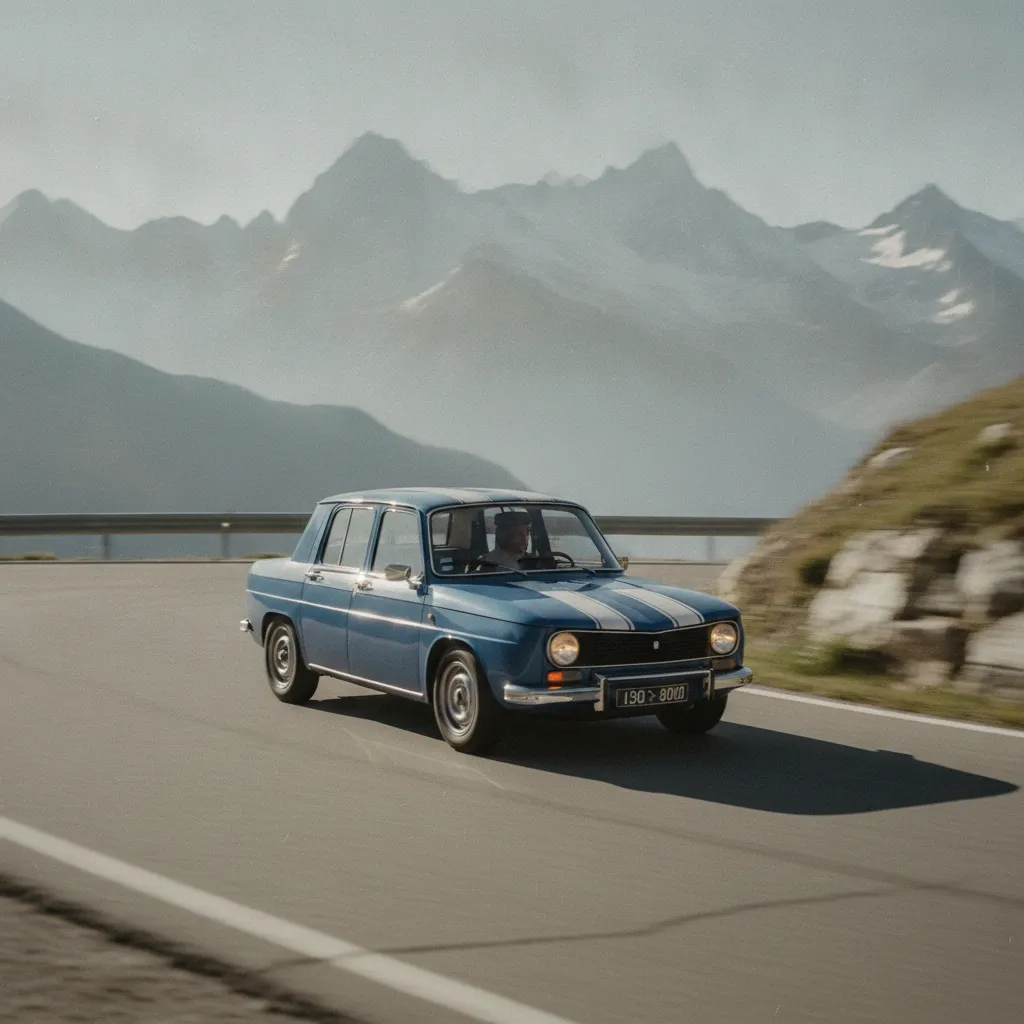 La Renault 8 Gordini en bleu de France, école de pilotage pour toute une génération