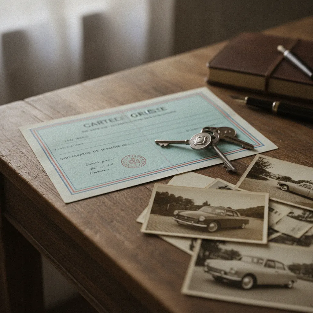 La carte grise collection mentionne l'usage véhicule de collection sur le certificat d'immatriculation