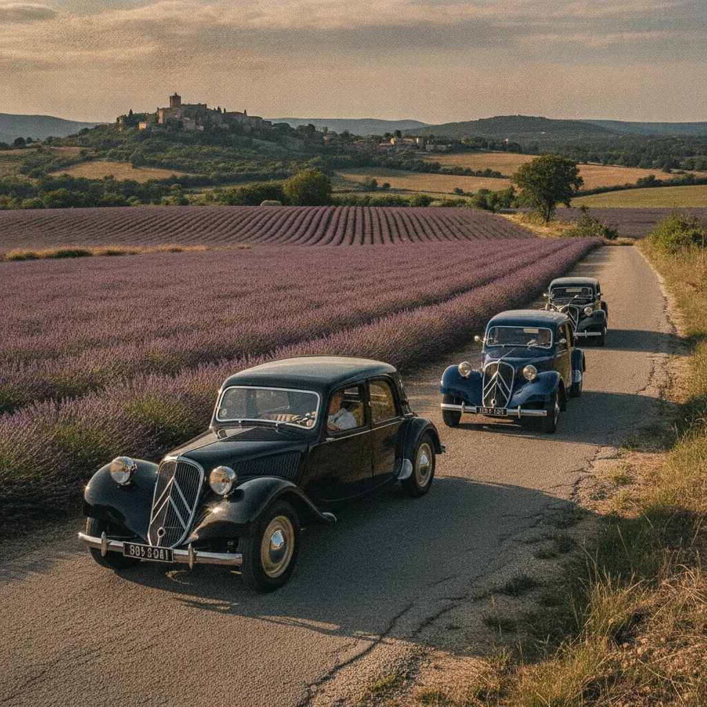 En rallye touristique sur les routes de Provence, la Traction révèle tout son potentiel routier